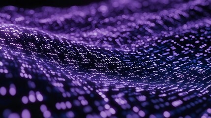 Abstract purple data wave