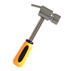 hammer tools 3d icon illustration