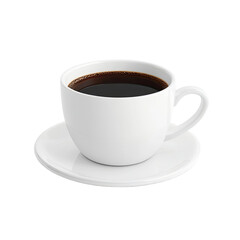 White coffee cup with dark liquid