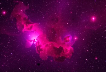 Obraz premium Vibrant Nebula in the Cosmos