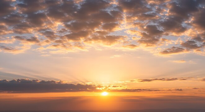 Beautiful Cloudscape at Sunset - Powered by Adobe