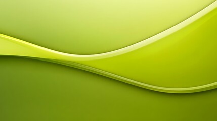 Abstract flowing green shapes