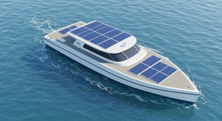 Renewable Energy Vessel On Calm Water