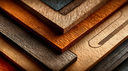 Variety of Wood Textures and Colors A Collection of Wooden Samples