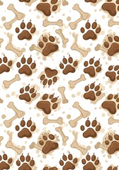 Fototapeta premium Pawsitive Tracks