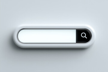 sleek internet search box on light background, ideal for digital interfaces and web design. This minimalist design emphasizes functionality and user experience