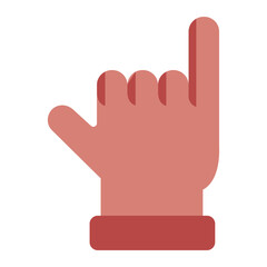 gesture shaka flat icon for hawaii greeting style