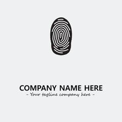 Fingerprint logo company design vector illustration