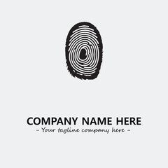Fingerprint logo company design vector illustration