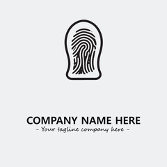 Fingerprint logo company design vector illustration