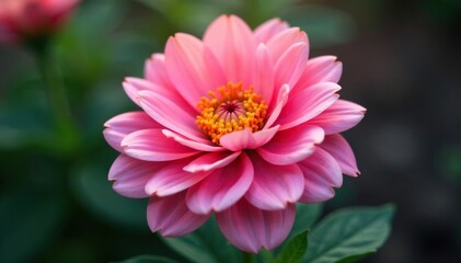 Fototapeta premium Close-up of a single celebratory flower, delicate petals , yellow, pastel, success