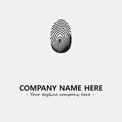 Fingerprint logo company design vector illustration
