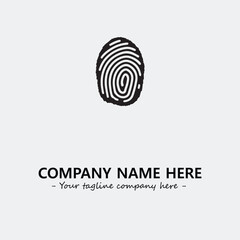 Fingerprint logo company design vector illustration