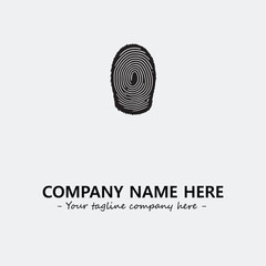 Fingerprint logo company design vector illustration
