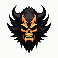 Skull Hero Mascot Logo &ndash; Esports, Gaming, and Fantasy Character Illustration