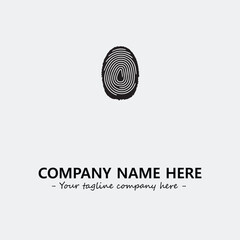 Fingerprint logo company design vector illustration