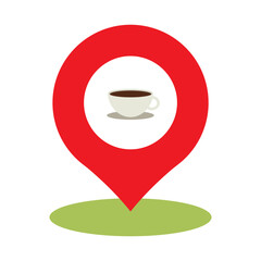 cafe pin location icon