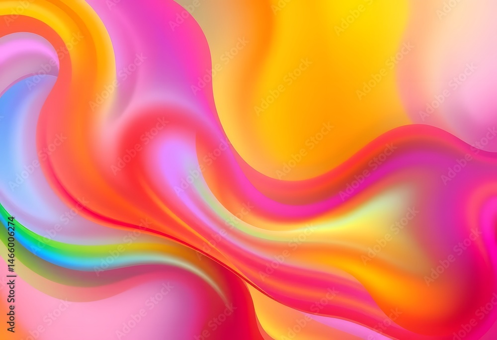 Leinwandbilder Dynamic Color Fusion Design With Blended Tones, Abstract Fluid Art. Vibrant Background Texture Creates Movement. A Modern Design Element With Rich Hues And A Smooth Flow.