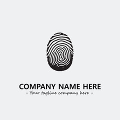 Fingerprint logo company design vector illustration