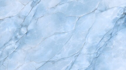 Obraz premium Light Sky Blue Marble Texture with Silver Veins High-Resolution Background Image