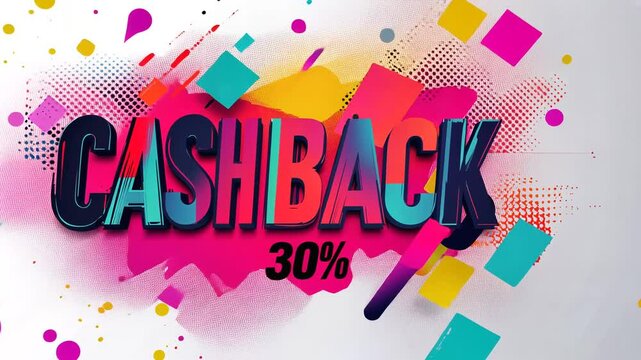 vector illustration cashback of an abstract background