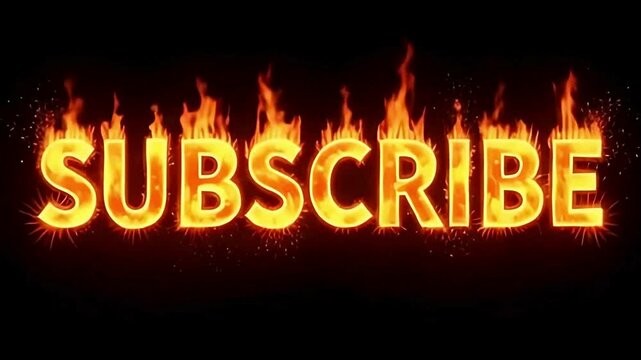 Subscribe now fire animation subscribe button subscribe reminder channel subscribe subscribe today