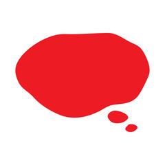red speech bubble ornament
