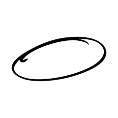Obraz premium circle highlight hand drawn