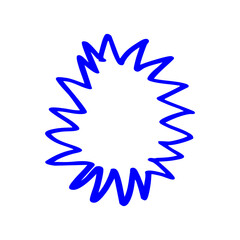 blue shouting speech bubble