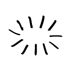 Obraz premium hand drawn highlight comic element