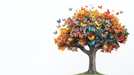 Fototapeta premium tree with colorful leaves