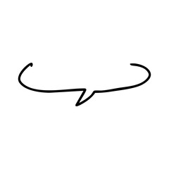 Fototapeta premium speech bubble hand drawn