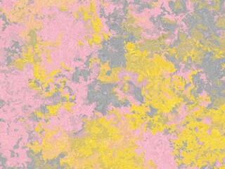 An abstract background with a marbled, painted effect.  Soft pink, yellow, and gray colors blend together in a swirling, textured pattern.