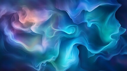 Abstract ethereal fluidic forms