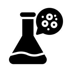 medical research glyph icon
