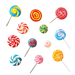 Colorful lollipops