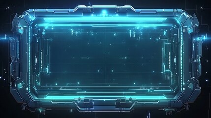 Obraz premium Futuristic techno portal
