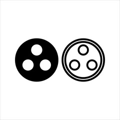 Bowling ball and pin icon set. Bowling pins with ball icon. Bowling game. Simple icon skittles with ball. Logo template. Bowling club, tournaments. Sport icon.