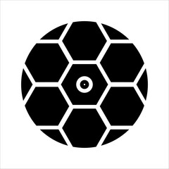 Obraz premium Vector Soccer ball on white background. European football logo. Football ball design. Vector illustration