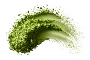 Green matcha powder for oriental healthy drink