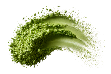 Green matcha powder for oriental healthy drink