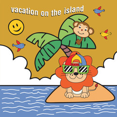 design animals cartoon vector illustration for print