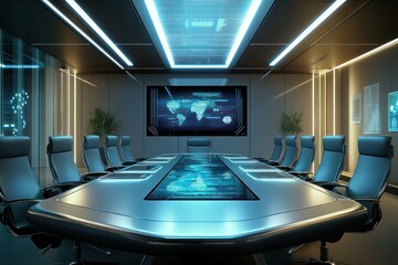 Modern conference room interior