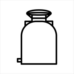 Water Storage Barrel Flat Illustration. Clean Icon Design Element on Isolated White Background