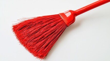 brush and red paint