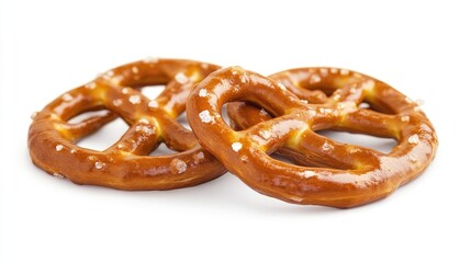 pretzels isolated on white