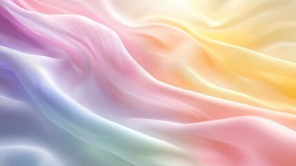 Obraz premium Soft Colorful Fabric Texture Flowing in Gentle Waves and Light