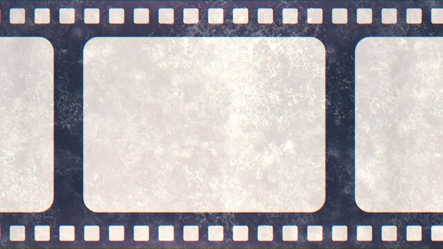 Video animation of a filmstrip - photo filmstrip frame.