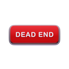 Dead End Label Red CTA Button
