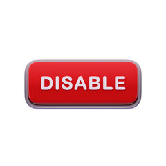 Disable Label Red CTA Button